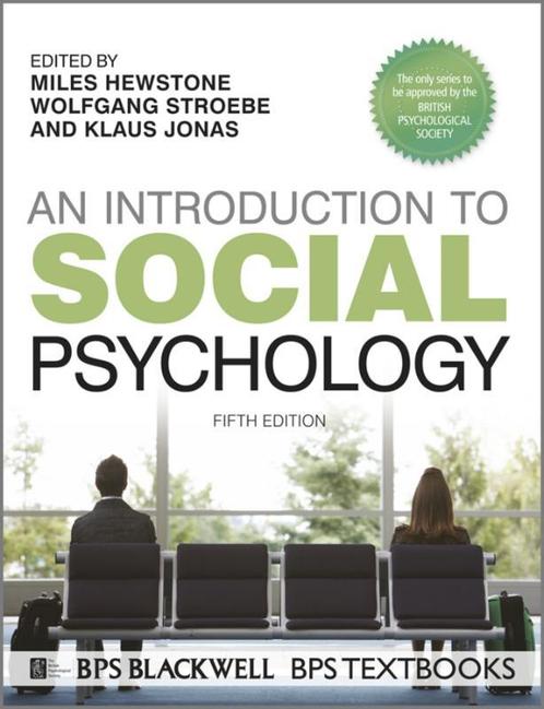 An Introduction to Social Psychology 9781444335446, Boeken, Psychologie, Zo goed als nieuw, Verzenden