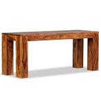 vidaXL Bankje 110x35x45 cm massief sheeshamhout, Huis en Inrichting, Banken | Voetenbanken en Poefen, Verzenden, Nieuw