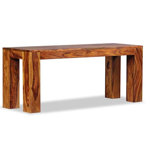 vidaXL Bankje 110x35x45 cm massief sheeshamhout, Huis en Inrichting, Banken | Voetenbanken en Poefen, Nieuw, Verzenden