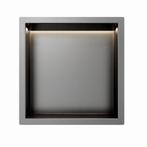Gun Metal RVS Inbouwnis 30x30x7cm met RGB verlichting, Verzenden, Nieuw