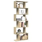 vidaXL Kamerscherm / boekenkast 6-laags 70x24x193 cm hout, Verzenden, Nieuw, Overige houtsoorten