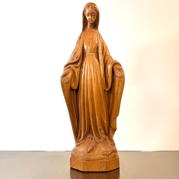 Beeld, Onze-Lieve-Vrouw van Genade - 32.5 cm - Hout, Antiek en Kunst, Antiek | Boeken en Bijbels