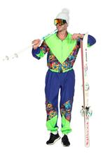 Skipak Heren Retroprint Lolyo, Kleding | Heren, Carnavalskleding en Feestkleding, Nieuw, Ophalen of Verzenden