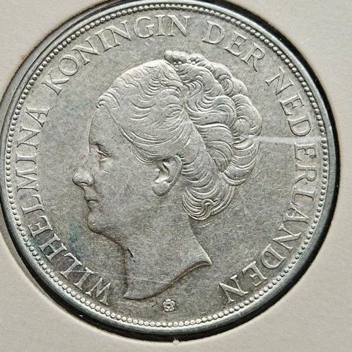 Nederland. Wilhelmina. 2 1/2 Gulden 1937 (Zonder, Postzegels en Munten, Munten | Nederland