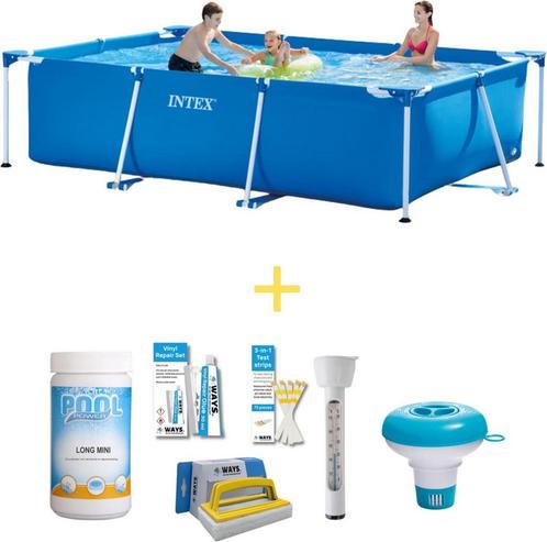 Intex Zwembad  Frame Pool  300 x 200 x 75 cm  Inclusief, Tuin en Terras, Zwembaden, 200 tot 400 cm, Rechthoekig, Nieuw, Opzetzwembad