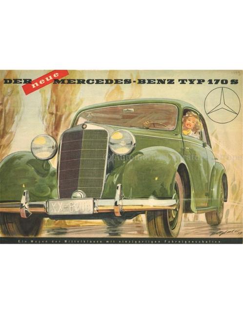 1949 MERCEDES BENZ 170S BROCHURE DUITS, Boeken, Auto's | Folders en Tijdschriften