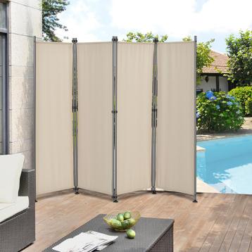 Tuinscherm scheidingswand zonwering 170x215 cm zandkleurig beschikbaar voor biedingen