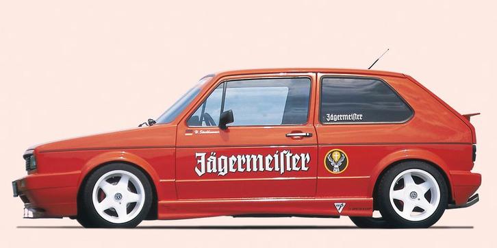 Rieger side skirt zonder spatbord uitsparing | Golf 1 - Cabr, Auto-onderdelen, Carrosserie en Plaatwerk, Nieuw, Volkswagen, Verzenden
