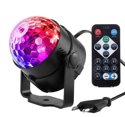 Disco bal bol verlichting licht LED lamp + VOICE & AFST. RGB, Muziek en Instrumenten, Licht en Laser, Nieuw, Verzenden