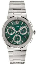 Versace VEZ900121 Greca Logo horloge 43 mm, Overige merken, Staal, Verzenden, Polshorloge