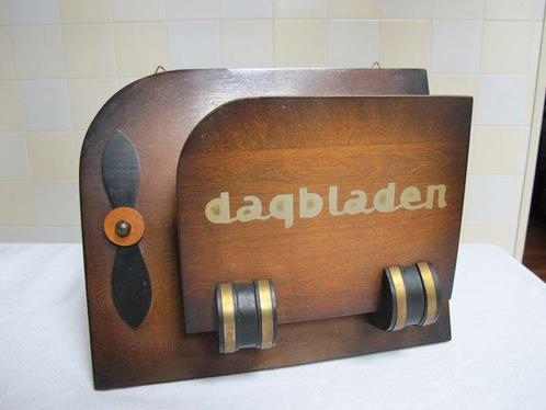Brievenhouder - Art Deco Dagbladen/ lectuurhouder 1930 -, Antiek en Kunst, Curiosa en Brocante