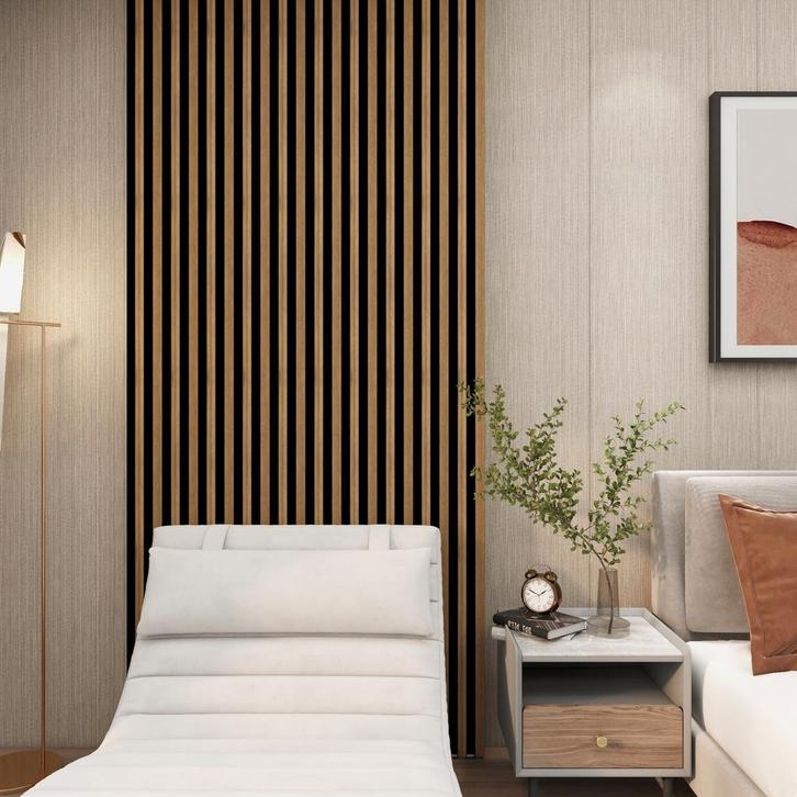 Wandpanelen Blaricum 3D set van 4 polystyreen 195x12 cm eike, Doe-het-zelf en Verbouw, Platen en Panelen, Verzenden