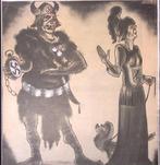 Spotprent Nazi-Duitsland vraagt Nederland om terug te gaa..., Antiek en Kunst, Verzenden