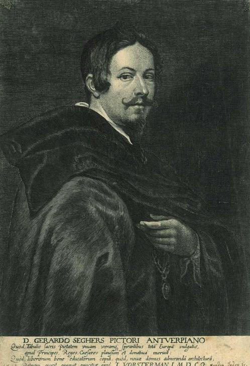 Portrait of Gerard Seghers, Antiek en Kunst, Kunst | Etsen en Gravures