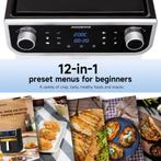 Airfryer XXL - heteluchtfriteuse - 8L - Zwart - Aigostar, Witgoed en Apparatuur, Airfryers, Verzenden, Zo goed als nieuw