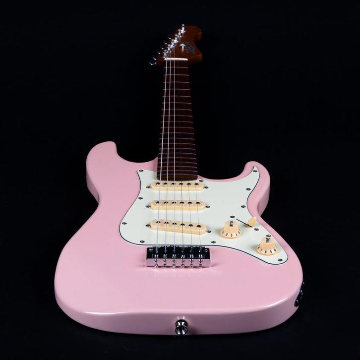 JET Guitars JS-300 Mini Pink 3/4-formaat elektrische gitaar, Muziek en Instrumenten, Overige Muziek en Instrumenten, Verzenden