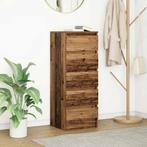 vidaXL Dressoir met lades 37,5x35x99 cm bewerkt hout oud, Huis en Inrichting, Verzenden, Nieuw, Overige houtsoorten