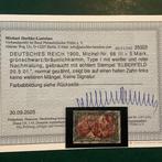 Duitse Rijk 1900 - 5 Mark Reichspost met nieuw befund, Gestempeld