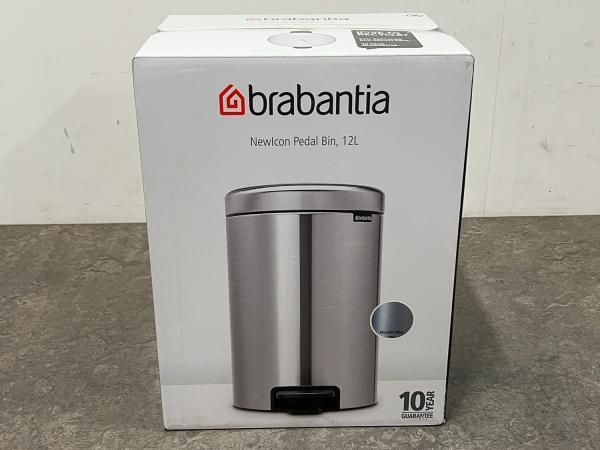 Veiling - Brabantia prullenbak NewIcon 12L metallic mint, Huis en Inrichting, Woonaccessoires | Prullenbakken