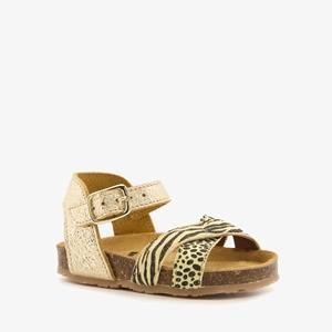 Groot leren meisjes sandalen goud zebraprint maat 23 Schoenen