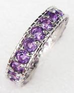 Zilver, Amethist - Geloofsring - Zilver 925 - Sereniteit en, Antiek en Kunst