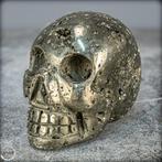 Natuurlijke pyriet schedel van topkwaliteit- 1014.55 g, Antiek en Kunst, Curiosa en Brocante