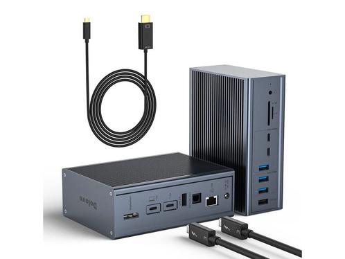 Thunderbolt 3 dockingstation Dual 4K 16-in-1 universeel, Computers en Software, Apple Macbooks, Nieuw, Verzenden