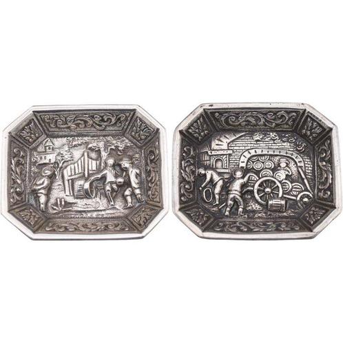 Dienblad (2) - .925 zilver, Antiek en Kunst, Antiek | Goud en Zilver