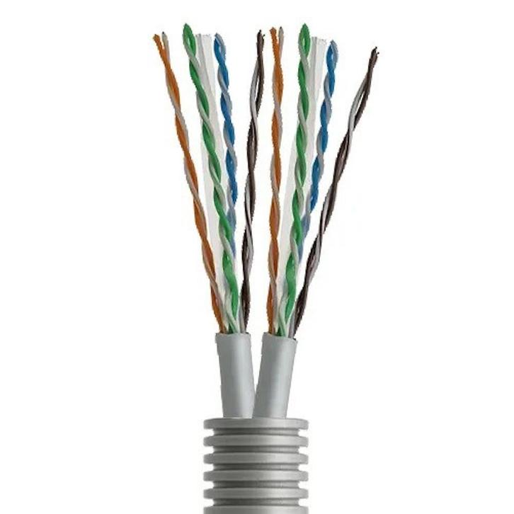 VCB flexbuis UTP 2x Cat6 20mm – 100 meter, Doe-het-zelf en Verbouw, Elektra en Kabels, Nieuw, Ophalen of Verzenden