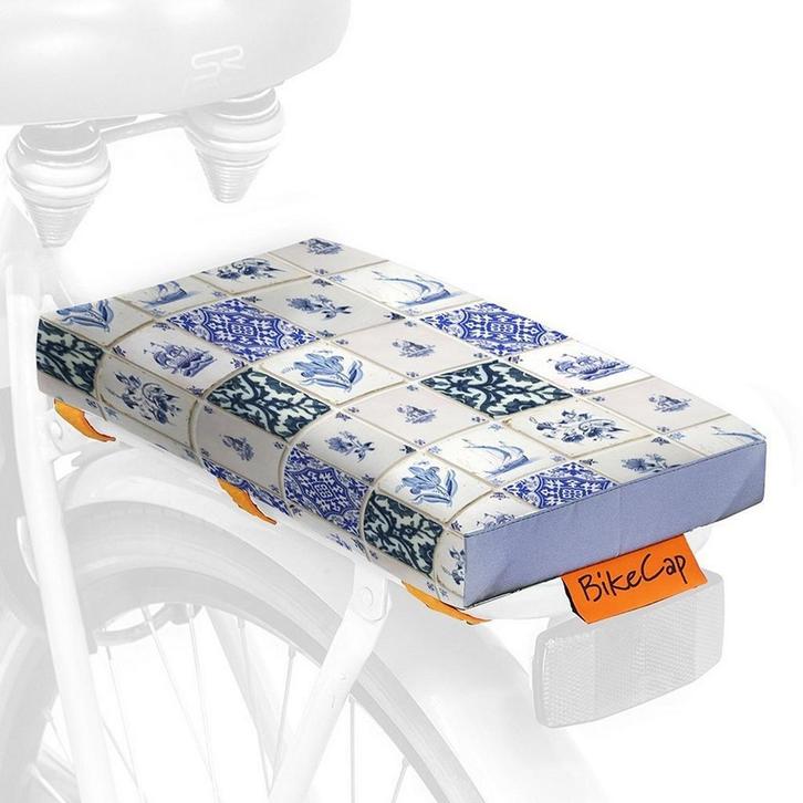 BikeCap Fietskussen Bike Delft Blue Tiles, Fietsen en Brommers, Fietsaccessoires | Fietsstoeltjes, Nieuw, Verzenden