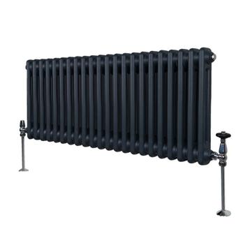 Traditionele 2 Kolom Radiator - 300 x 1012mm - Antraciet beschikbaar voor biedingen