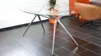 Bellagio eettafel 200x100cm chroom, Ophalen of Verzenden, Zo goed als nieuw, Glas