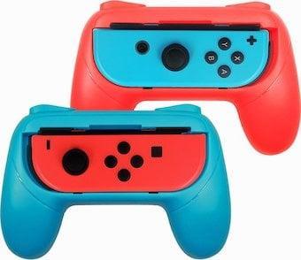 Controller Grip Houder Set geschikt voor Nintendo Switch..., Spelcomputers en Games, Spelcomputers | Nintendo Switch, Zo goed als nieuw