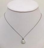 Ketting met hanger SouthSea Parel - Wit Goud 18K - 0.09ct.