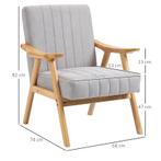 Fauteuil In Scandinavisch Design, Fluwelen Look, Massief Hou, Huis en Inrichting, Stoelen, Verzenden, Nieuw