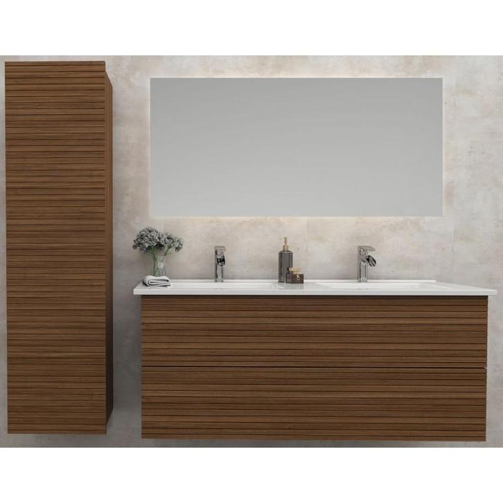 Badkamermeubel Elina Warm Eiken 120CM (Badkamermeubels), Huis en Inrichting, Badkamer | Badkamermeubels, Nieuw, Ophalen of Verzenden