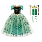 Frozen Anna jurk + Accessoires- maat 92 tm 140, Kinderen en Baby's, Carnavalskleding en Verkleedspullen, Ophalen of Verzenden