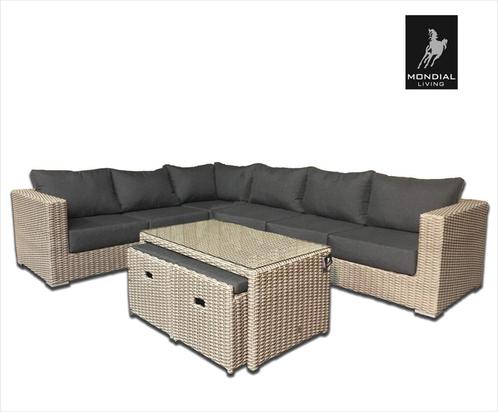 8-persoons Loungeset Formentera Ash Grey | Hoekset, Tuin en Terras, Tuinsets en Loungesets, Loungeset, Nieuw, 8 zitplaatsen, Ophalen of Verzenden