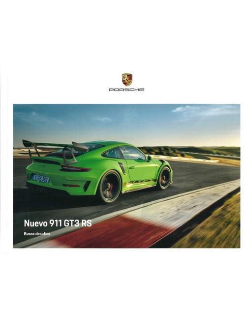 2019 PORSCHE 911 GT3 RS HARDCOVER BROCHURE SPAANS, Boeken, Auto's | Folders en Tijdschriften, Porsche
