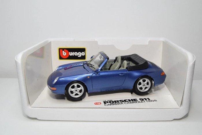 Bburago 1:18 - Modelauto - Porsche 911 Carrera Cabriolet, Hobby en Vrije tijd, Modelauto's | 1:5 tot 1:12