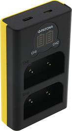 Olympus BLX-1 Dual LCD USB lader (Patona), Verzenden, Nieuw