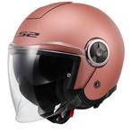 LS2 OF620 Classy Solid Mat Goud Roze Jethelm, Motoren, Jethelm, XXL, Nieuw met kaartje, Overige merken