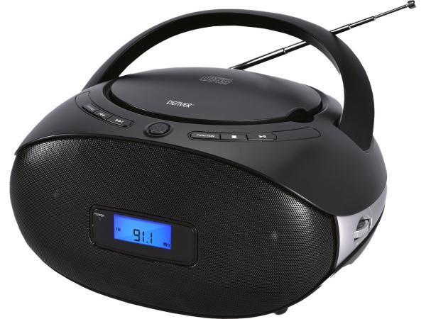 Veiling - Denver Draadloze boombox - CD functie & FM Radio, Audio, Tv en Foto, Radio's