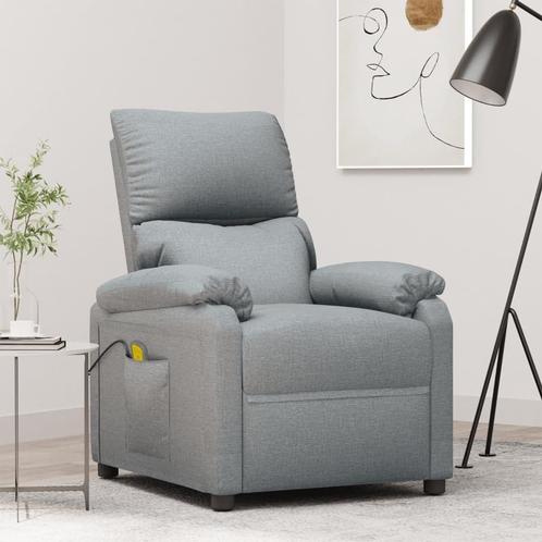 Massagestoel Lichtgrijs Stof | Retourdeal | 41% Korting, Huis en Inrichting, Stoelen, Grijs, Nieuw, Ophalen of Verzenden