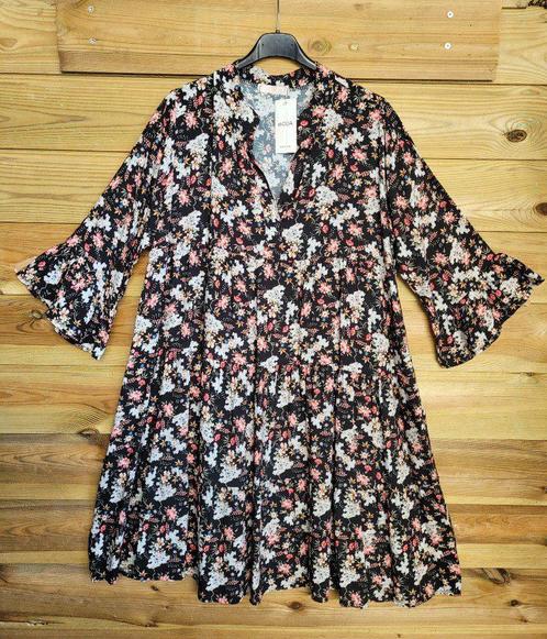 Mooi boho jurk in kleur ZWART met bloemetjes, uitlopende, Kleding | Dames, Jurken