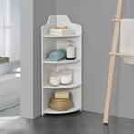 Hoekkast Bjurholm met 4 vakken kolomkast 90x28x28 cm wit, Verzenden, Nieuw