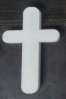 Styropor piepschuim kruis middel 30 cm., Hobby en Vrije tijd, Knutselen, Nieuw, Ophalen of Verzenden