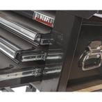 Werkbank zwart 200 cm met hardhouten blad + gereedschapskist, Ophalen of Verzenden, Nieuw