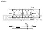 Koyo Honda Universal Pocket Radiator - RH249525, Auto-onderdelen, Ophalen of Verzenden, Nieuw