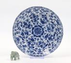 Bord - Kangxi - conch shell mark - Blue and White - Floral -